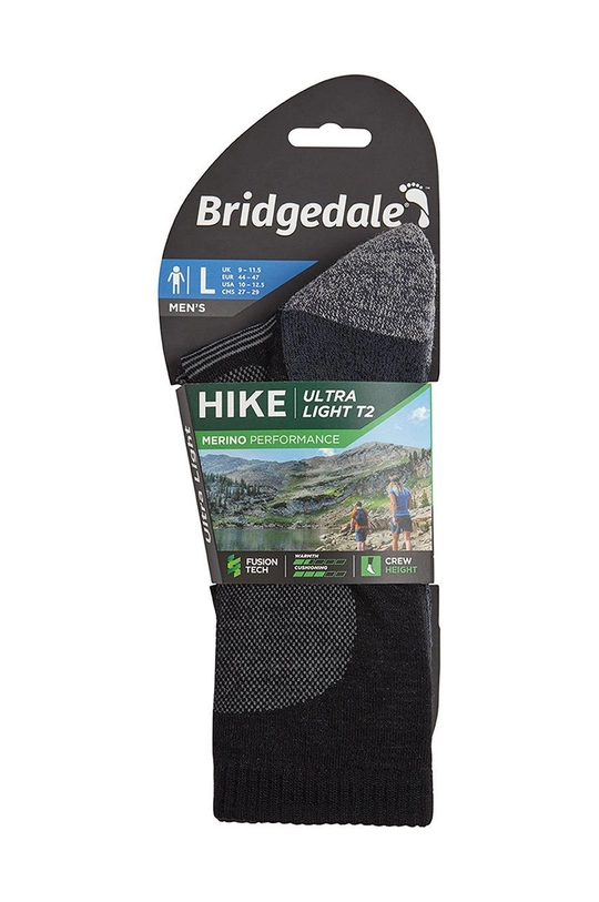 Bridgedale zokni Ultralight T2 Merino Performance fekete