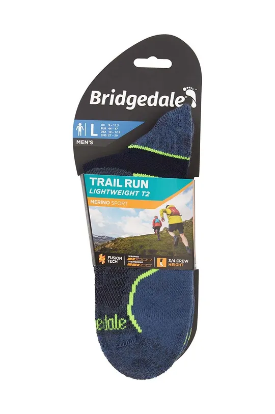 Κάλτσες Bridgedale Lightweight T2 Merino Sport  62% Νάιλον, 18% Πολυπροπυλένιο, 18% Μαλλί μερινός, 2% LYCRA®