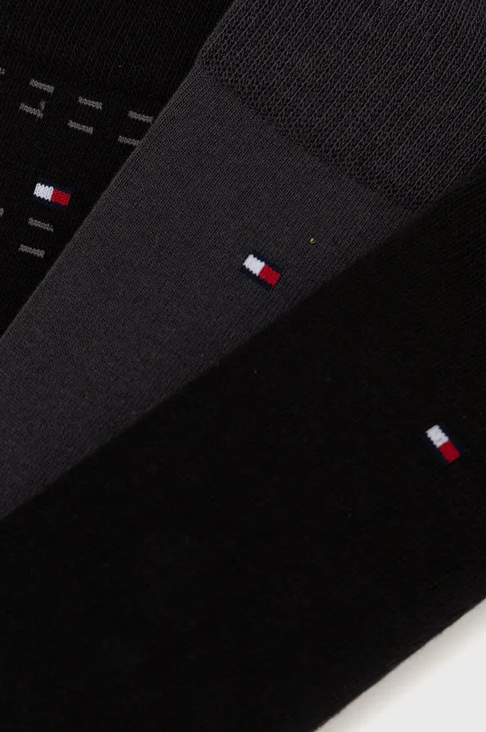 Ponožky Tommy Hilfiger (3-pak) čierna