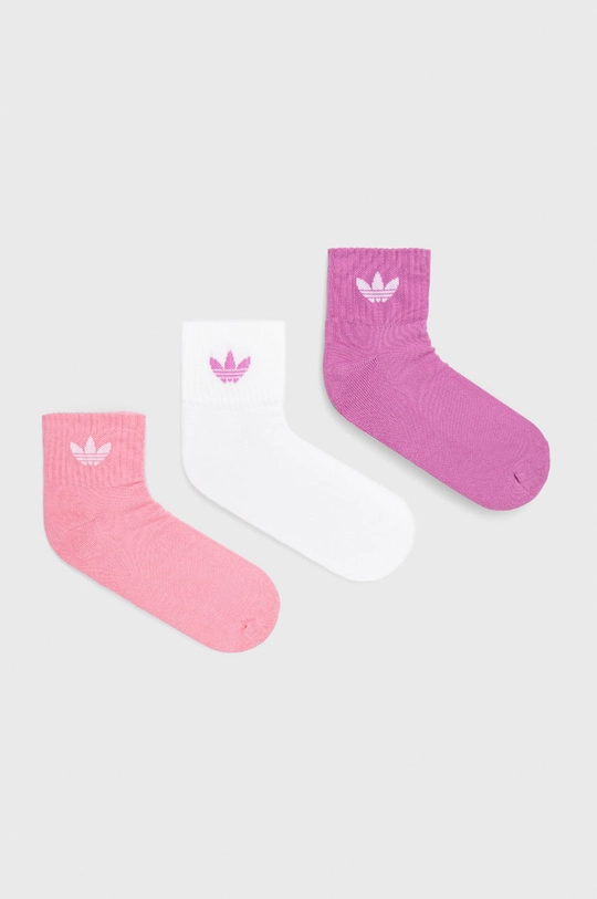 rózsaszín adidas Originals zokni (3 pár) Uniszex