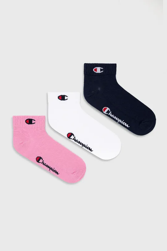rózsaszín Champion zokni (3 pár) Uniszex