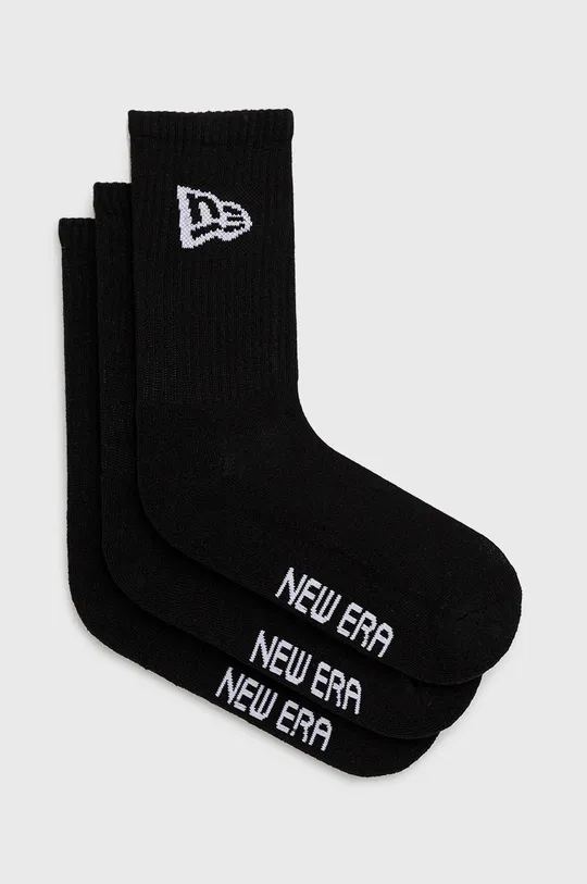 fekete New Era zokni (3 pár) Uniszex