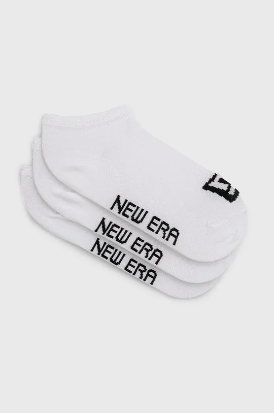 fehér New Era zokni (3 pár) Uniszex
