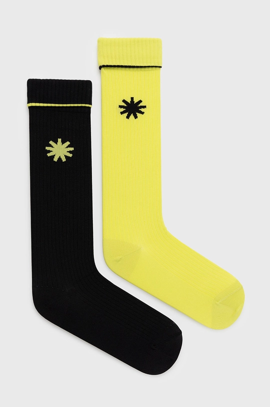 зелений Шкарпетки Rains 20250 Logo Socks 2-pack Unisex