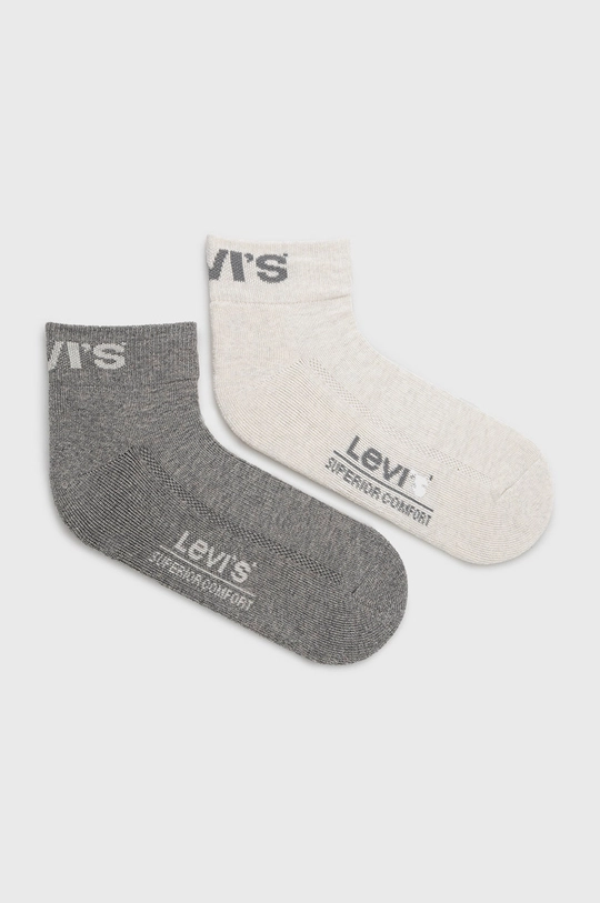 siva Nogavice Levi's 2-pack Unisex