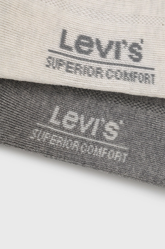 Nogavice Levi's 2-pack siva