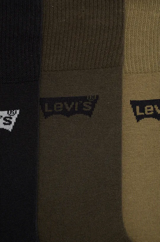 Κάλτσες Levi's 3-pack πράσινο