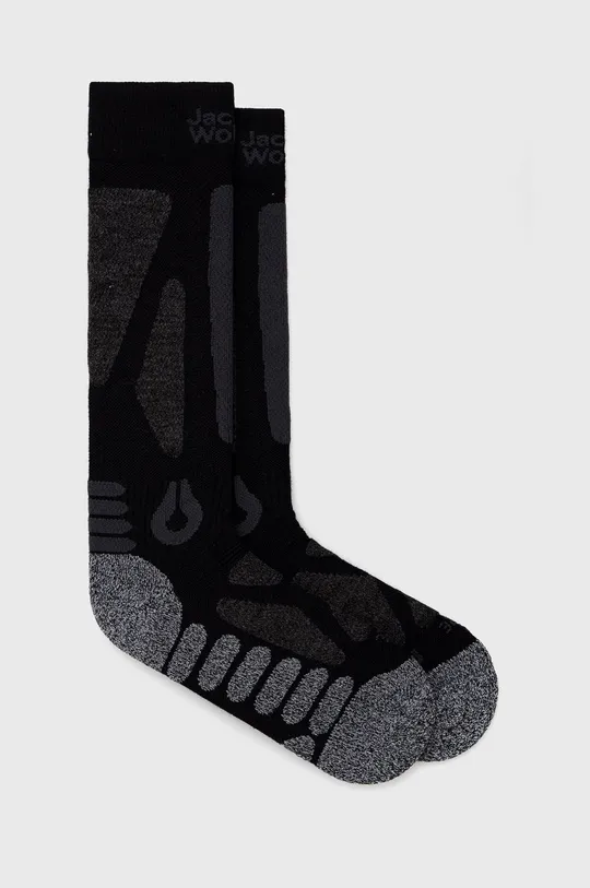 μαύρο Jack Wolfskin κάλτσες του σκι Unisex