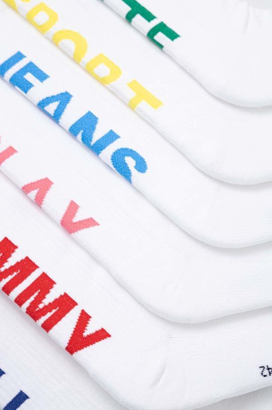 Ponožky Tommy Jeans 3-pack bílá