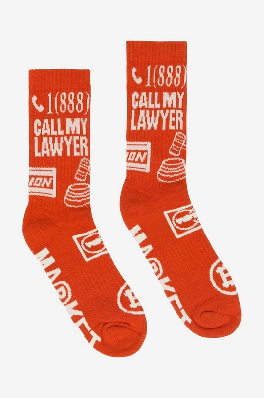 pomarańczowy Market skarpetki bawełniane Call My Lawyer Socks Unisex