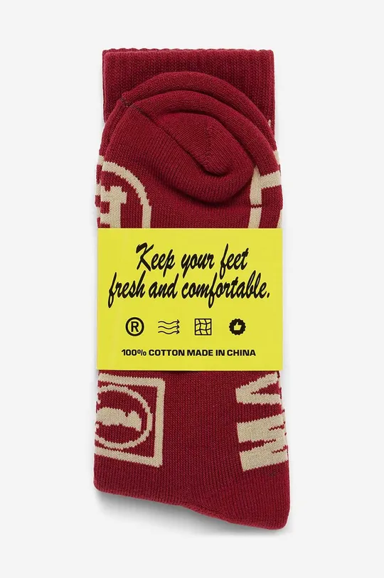 crvena Pamučne čarape Market Call My Lawyer Socks