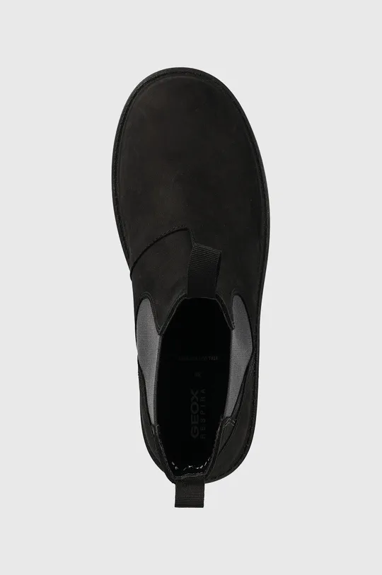 чёрный Детские замшевые ботинки Geox