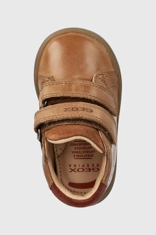 коричневий Дитячі шкіряні туфлі Geox