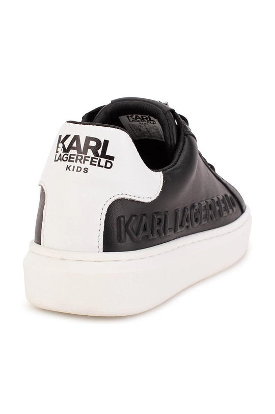 Karl Lagerfeld sneakersy skórzane dziecięce Cholewka: Skóra naturalna, Wnętrze: Materiał tekstylny, Podeszwa: Materiał syntetyczny