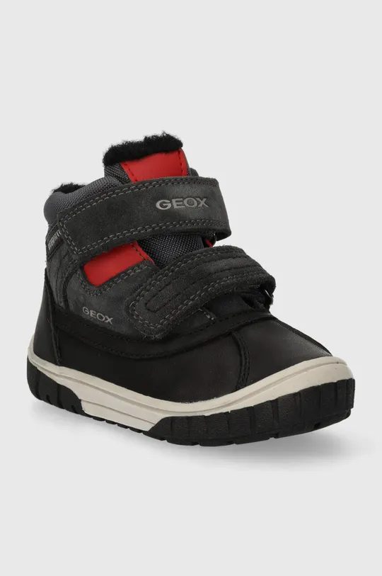 Detské zimné topánky Geox sivá