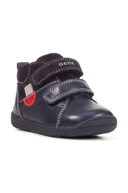 Δερμάτινα παιδικά κλειστά παπούτσια Geox σκούρο μπλε