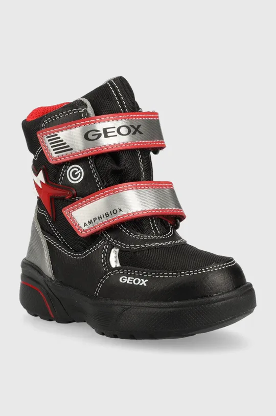 Παιδικές χειμερινές μπότες Geox Sveggen μαύρο