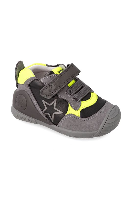 Dětské kožené sneakers boty Biomecanics šedá