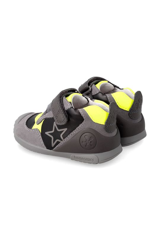 šedá Dětské kožené sneakers boty Biomecanics
