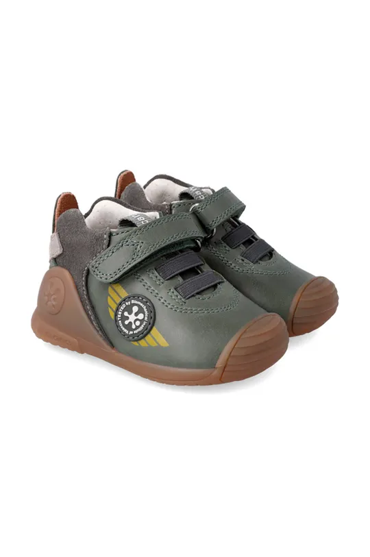 Παιδικά δερμάτινα αθλητικά παπούτσια Biomecanics πράσινο