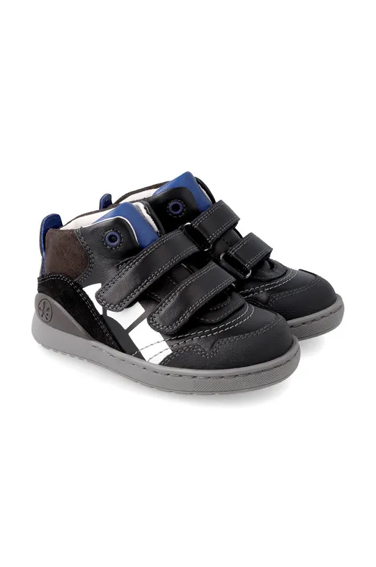 Παιδικά δερμάτινα αθλητικά παπούτσια Biomecanics μαύρο