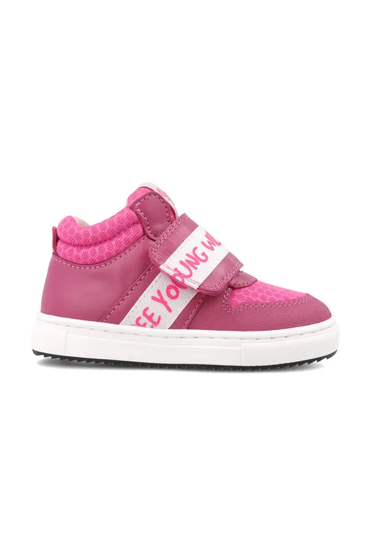 różowy Garvalin sneakersy skórzane dziecięce Chłopięcy