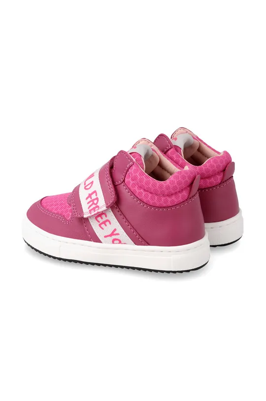 ροζ Παιδικά δερμάτινα αθλητικά παπούτσια Garvalin