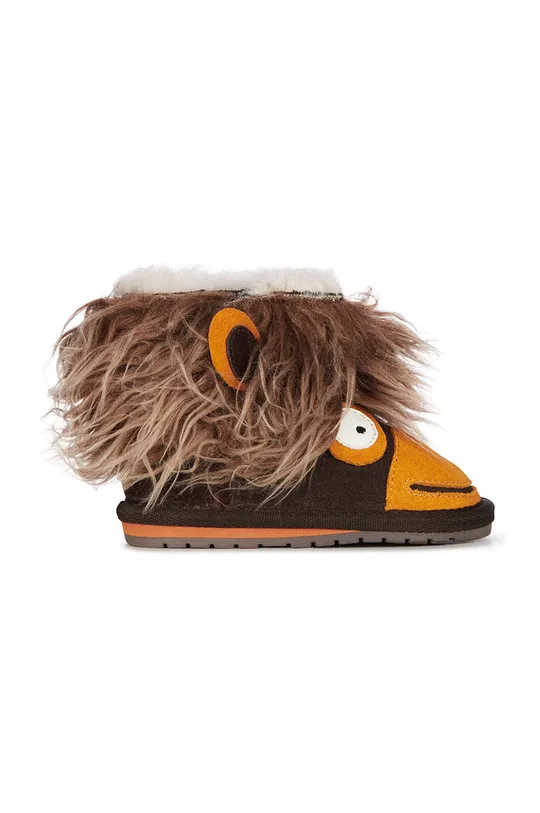 smeđa Dječje cipele za snijeg od brušene kože Emu Australia Orangutan Walker Za dječake