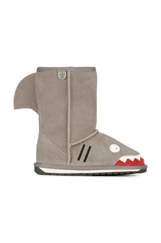 сірий Дитячі замшеві чоботи Emu Australia Shark Для хлопчиків
