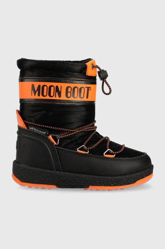 μαύρο Παιδικές μπότες χιονιού Moon Boot Για αγόρια