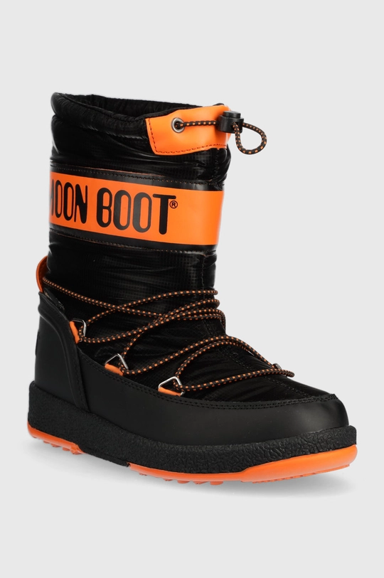 Παιδικές μπότες χιονιού Moon Boot Moon Boot Jr Boy Sport μαύρο