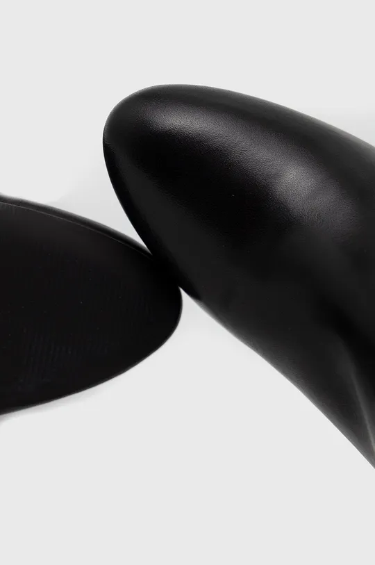 črna Usnjeni elegantni škornji Sisley