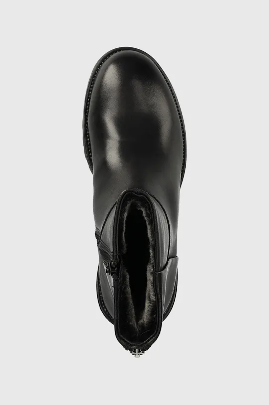 czarny Vagabond Shoemakers botki skórzane