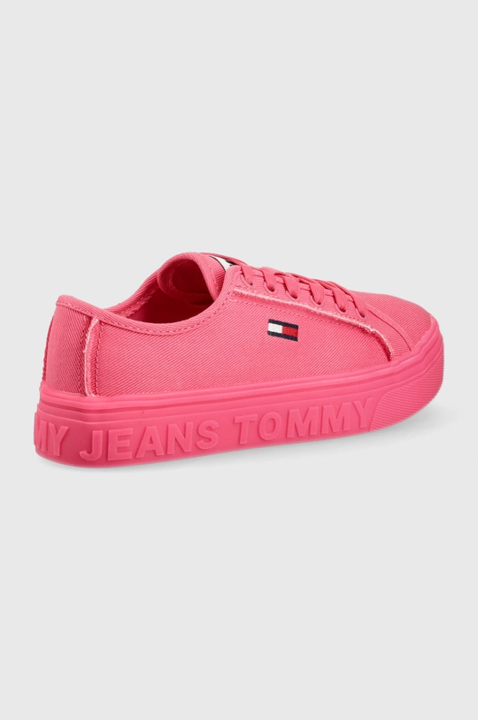 Teniske Tommy Jeans Flatform roza