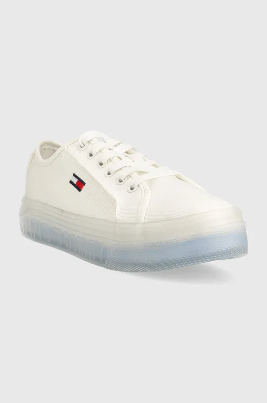 Πάνινα παπούτσια Tommy Jeans Siren λευκό