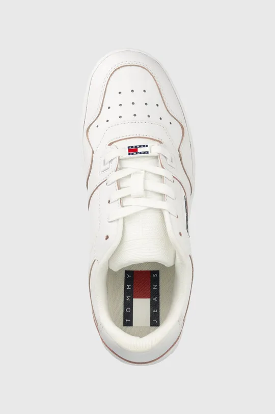 biały Tommy Jeans sneakersy skórzane Etch Basket EN0EN01881.YBR