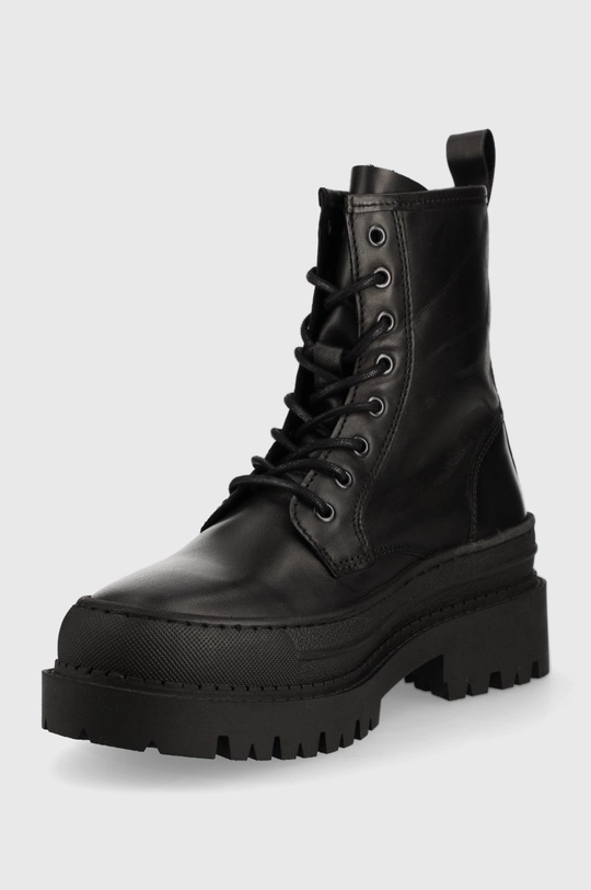 Шкіряні черевики Tommy Jeans Lace Up Boot  Халяви: Натуральна шкіра Внутрішня частина: Текстильний матеріал, Натуральна шкіра Підошва: Синтетичний матеріал