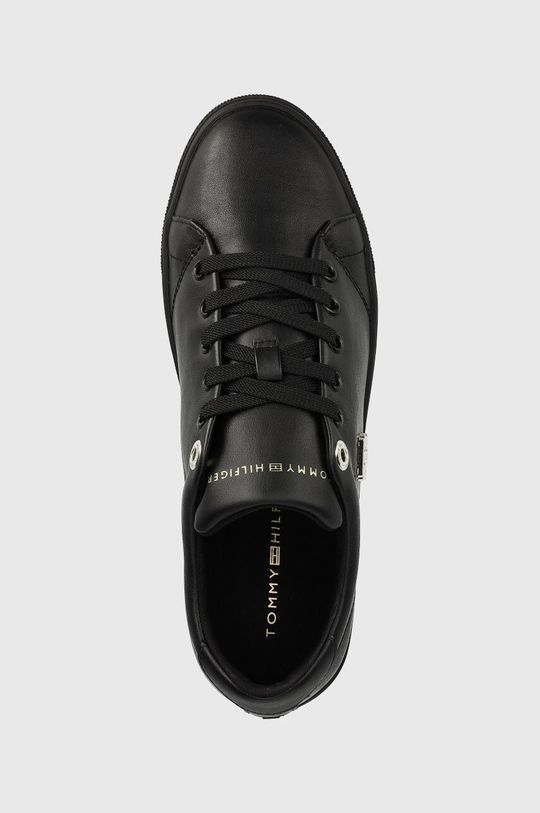 crna Kožne tenisice Tommy Hilfiger Th Hardware Logo Cupsole