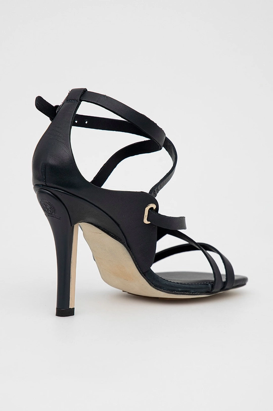 Tommy Hilfiger sandały skórzane Elevated TH High Heel granatowy