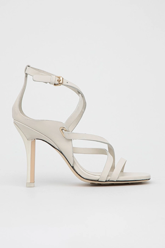 bianco Tommy Hilfiger sandali in pelle Elevated TH High Heel Donna