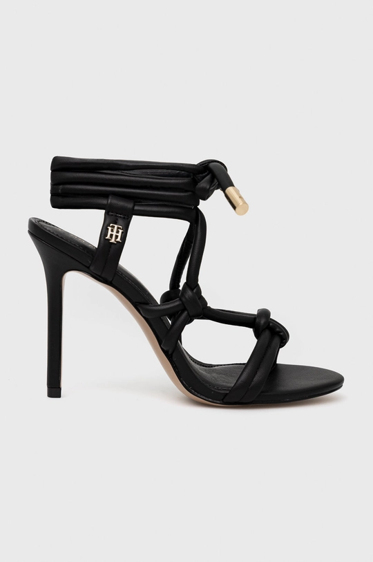 crna Sandale Tommy Hilfiger High Heel Strappy Ženski