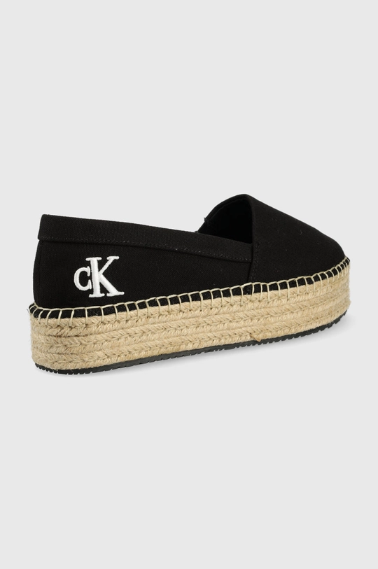 Εσπαντρίγιες Calvin Klein Jeans Flatform Espadrille μαύρο