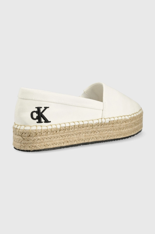 Espadrile Calvin Klein Jeans Flatform Espadrille bijela