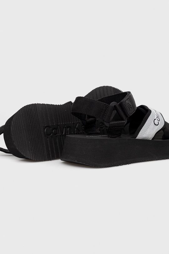 Σανδάλια Calvin Klein Jeans Prefresato Sandal  Πάνω μέρος: Υφαντικό υλικό Εσωτερικό: Συνθετικό ύφασμα, Υφαντικό υλικό Σόλα: Συνθετικό ύφασμα