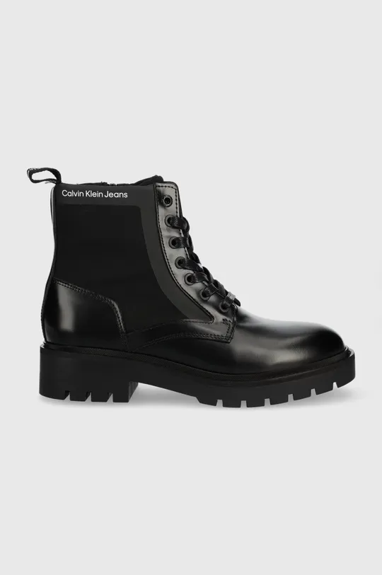 čierna Workery Calvin Klein Jeans Military Boot Dámsky