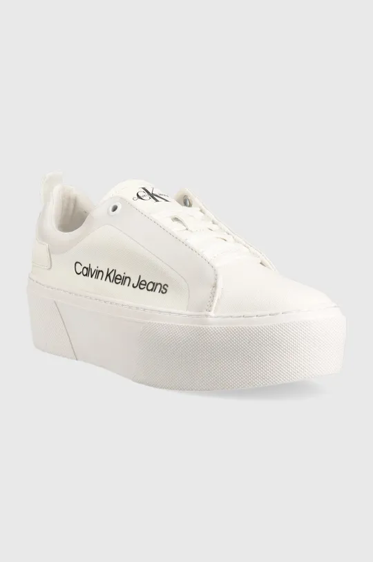 Αθλητικά Calvin Klein Jeans λευκό