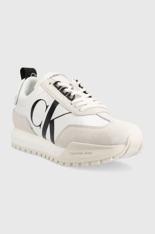 Αθλητικά Calvin Klein Jeans New Retro Runner Laceup Low λευκό