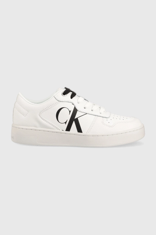 bela Superge Calvin Klein Jeans Cupsole Laceup Basket Low Ženski