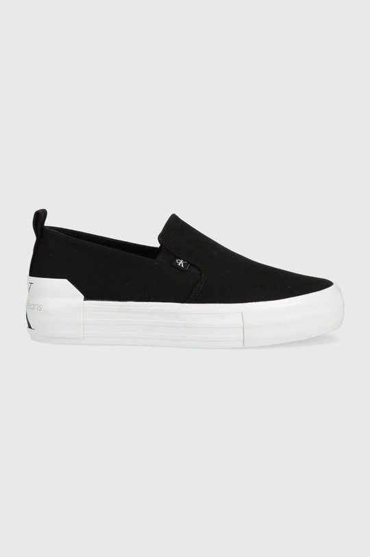 fekete Calvin Klein Jeans sportcipő Vulcanized Flatform Bold Slipon Női