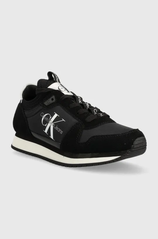 Calvin Klein Jeans sneakersy Runner Sock Laceup YW0YW00832.BDS czarny